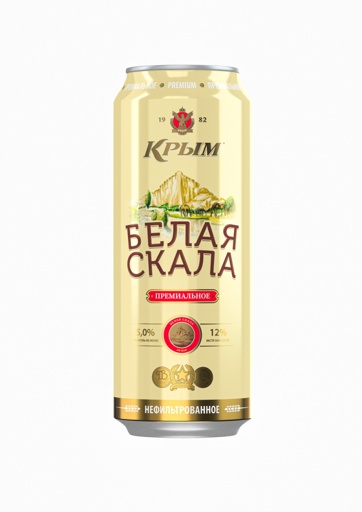 Пивной напиток Крым Белая Скала, 0.45л