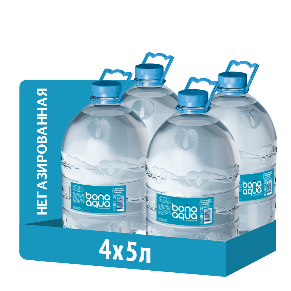 Вода BonaAqua негазированная, 5л
