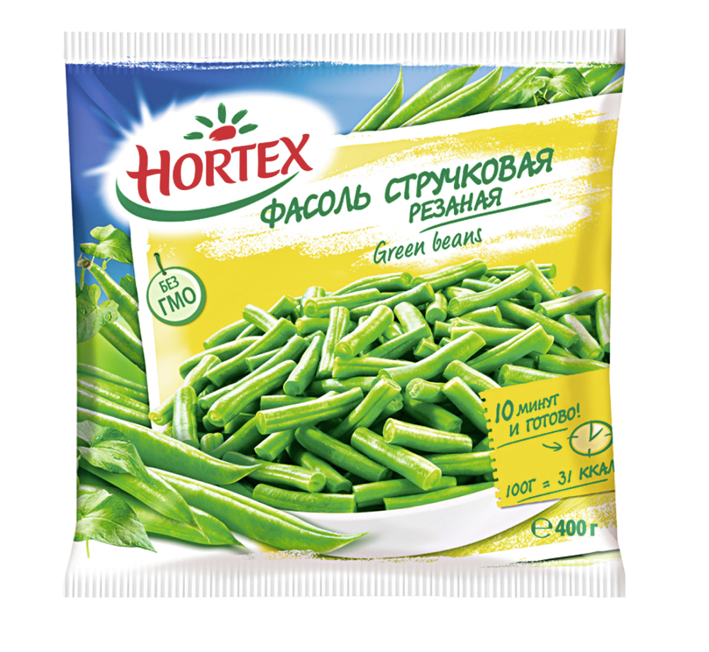 Фасоль Hortex резаная стручковая 400г