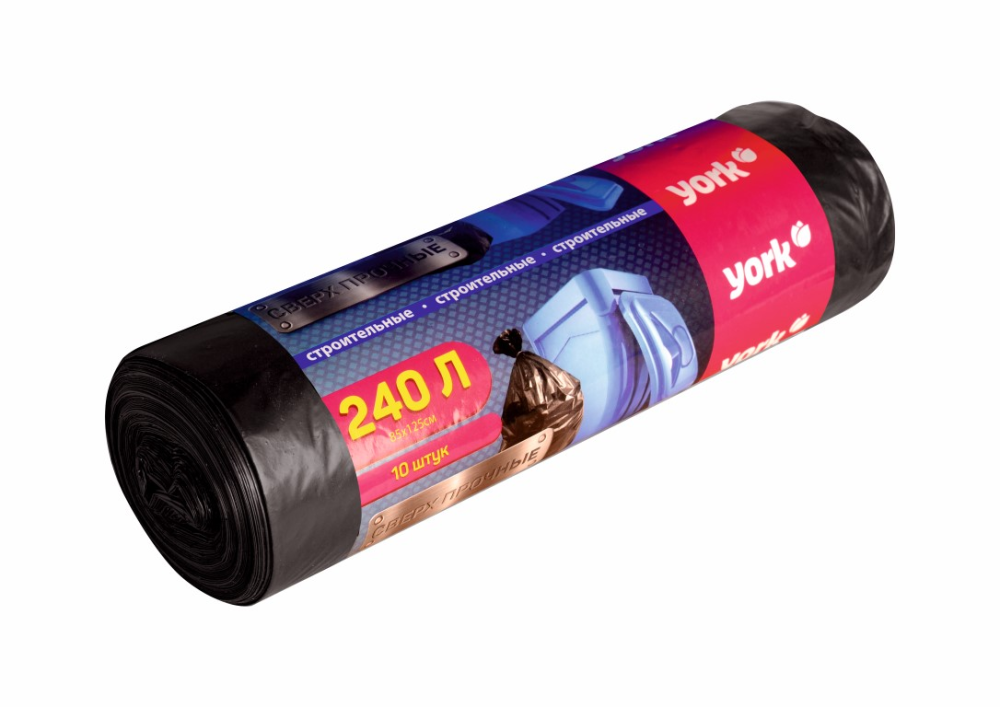 Мешки для мусора York 240 л 10 шт