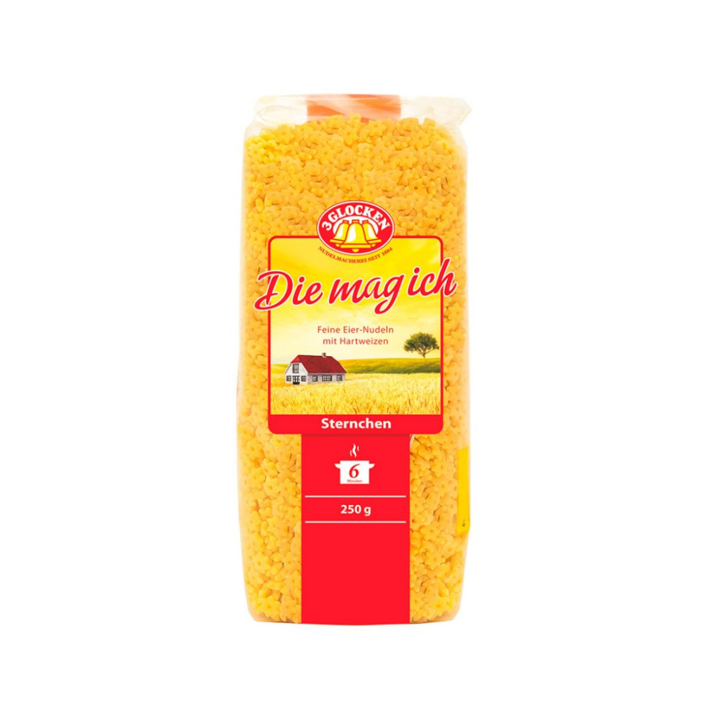 Макароны 3 Glocken мелкие звездочки 250г