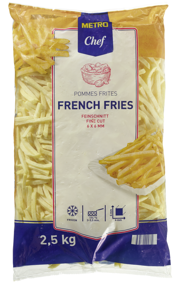 Картофель фри METRO CHEF, 6 мм, 2,5 кг