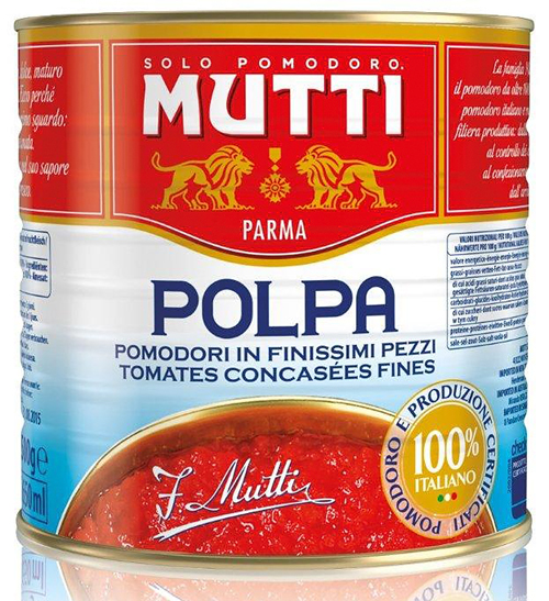 Томаты резаные кубиками MUTTI, 2,5 кг