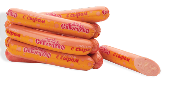 Сосиски с сыром Скворцово ~1кг
