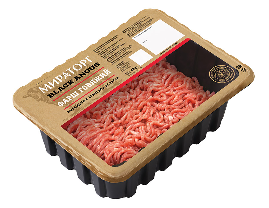 Фарш говяжий Мираторг охлажденный, 400г