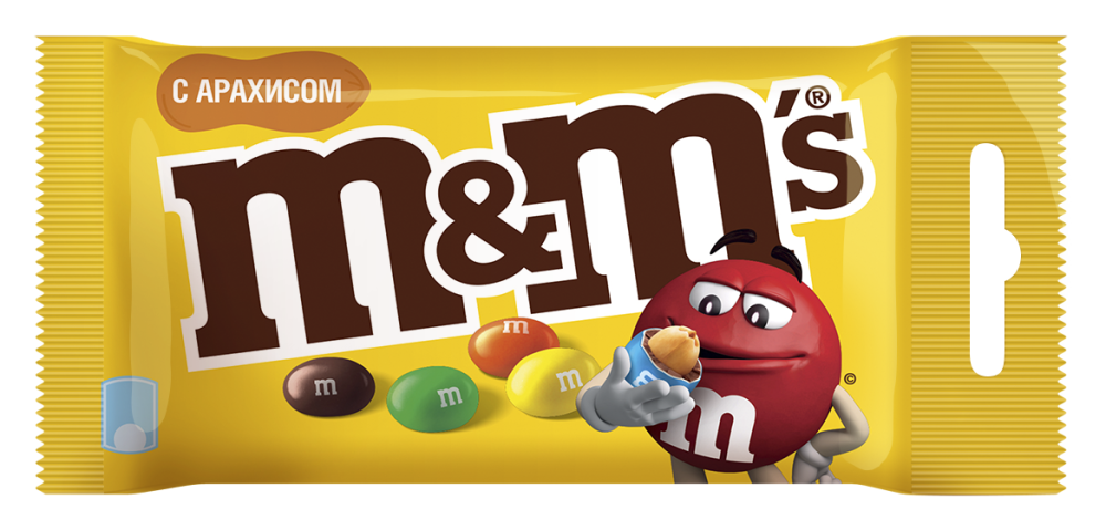 Драже M&amp;Ms с арахисом 45 г
