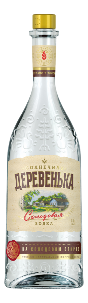 Водка Деревенька солнечная, 0.5л