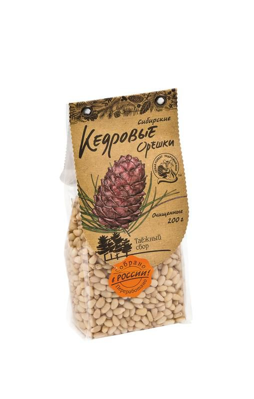 Орехи кедровые Кедровый Бор очищенные 200 г