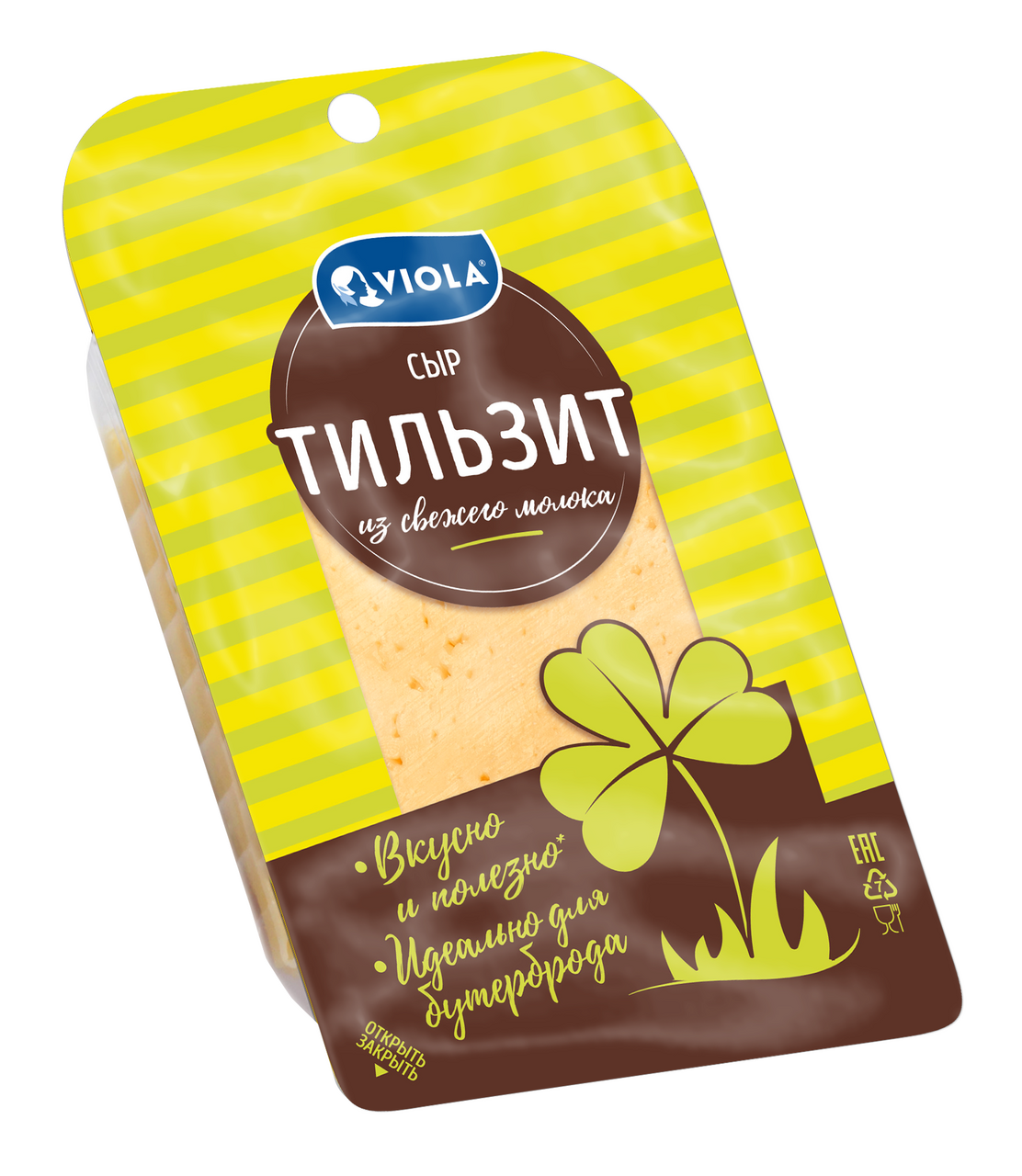 Сыр Viola тильзитер нарезка 45%, 120г Сыр Viola тильзитер нарезка 45%, 120г