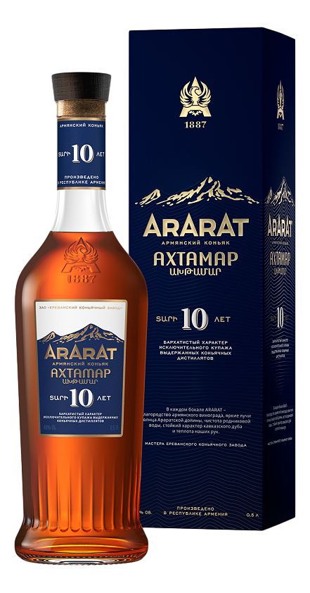 Коньяк Арарат Ахтамар в подарочной упаковке, 0.5л