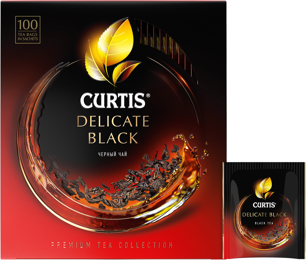 Чай Curtis Delicate Black черный мелколистовой (1.7г х 100шт), 170г