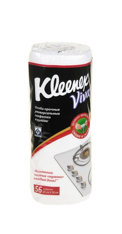 Салфетки Kleenex универсальные 21х28 см 56 листов в рулоне