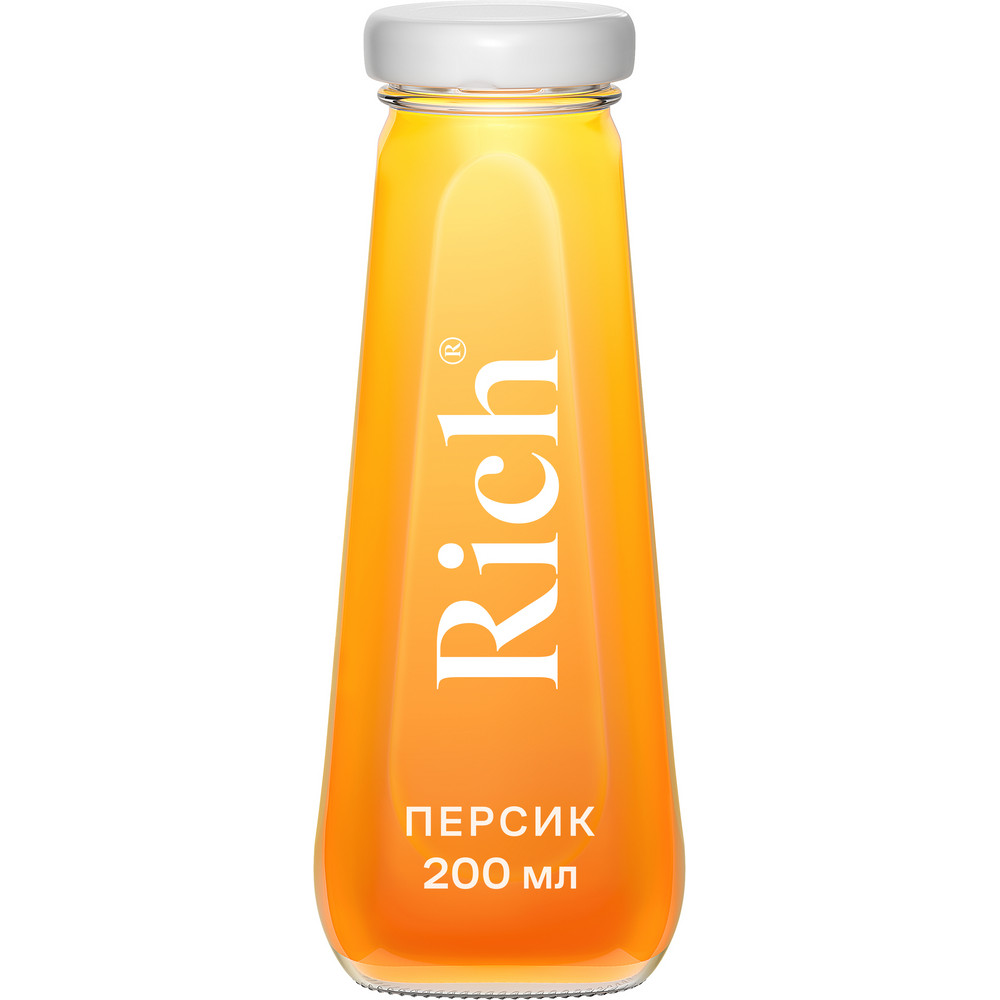 Нектар Rich персиковый с мякотью, 200мл