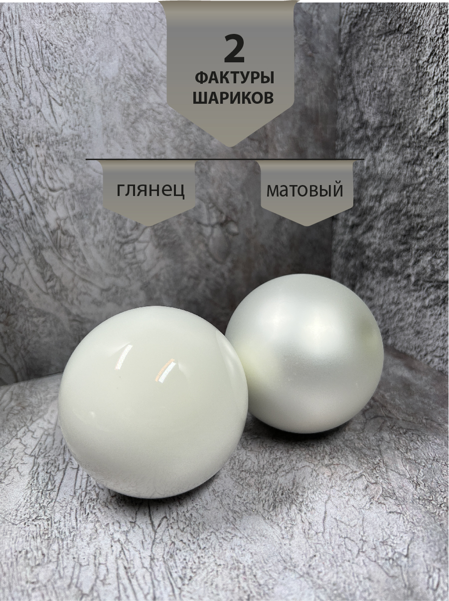 Набор шаров ChristmasDeLux белый, 26шт