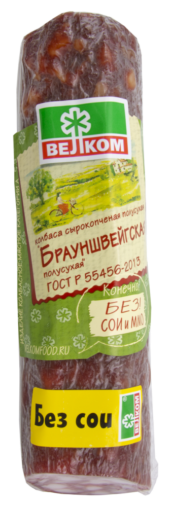Колбаса Велком Брауншвейгская сырокопченая, 235г