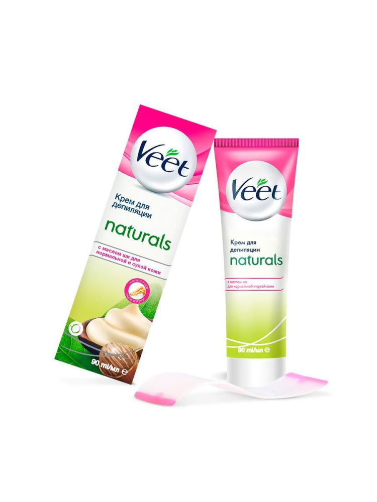 Крем для депиляции Veet Naturals с маслом ши 90мл