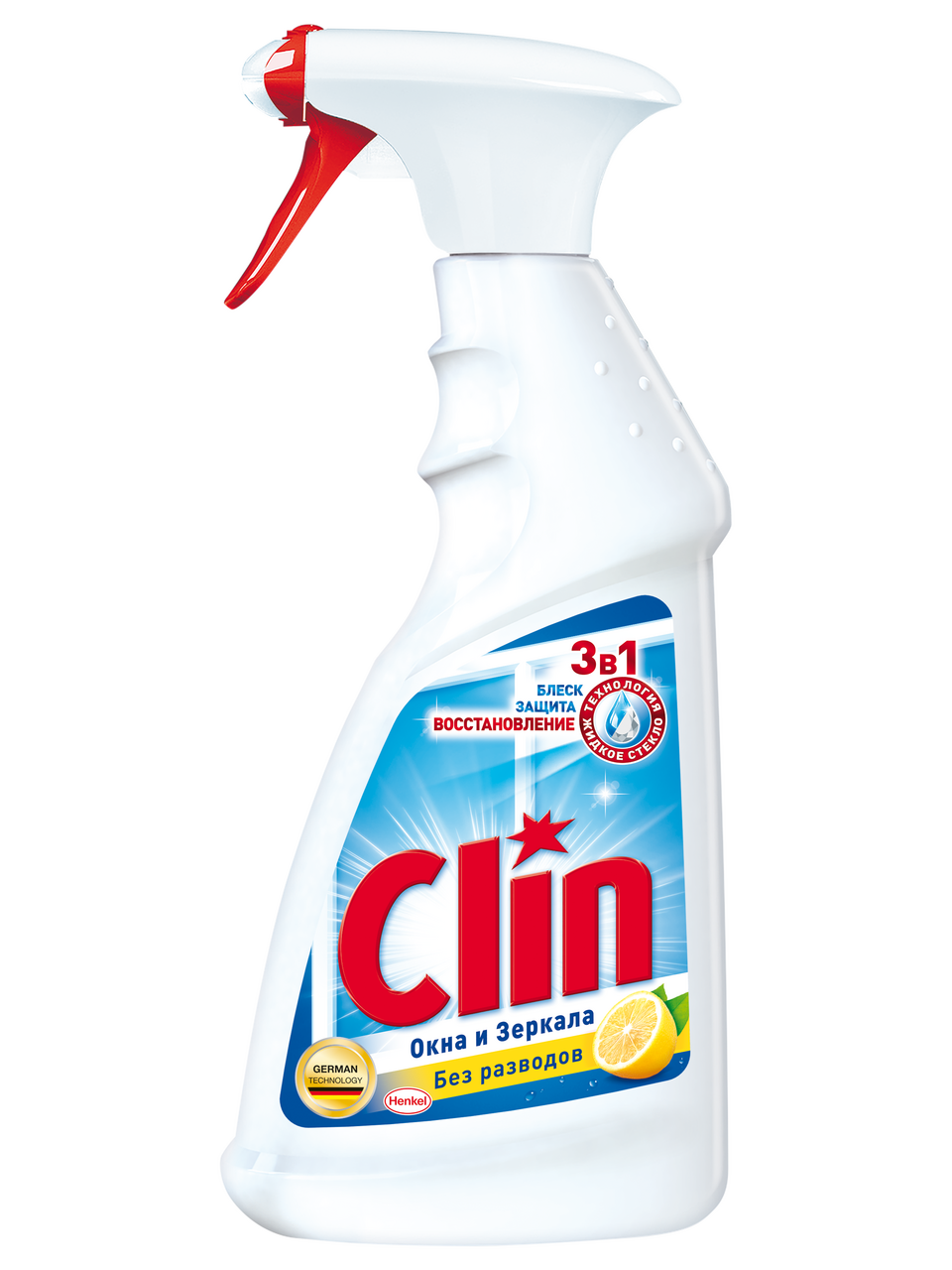 Средство для мытья окон и зеркал Clin Лимон 500 мл