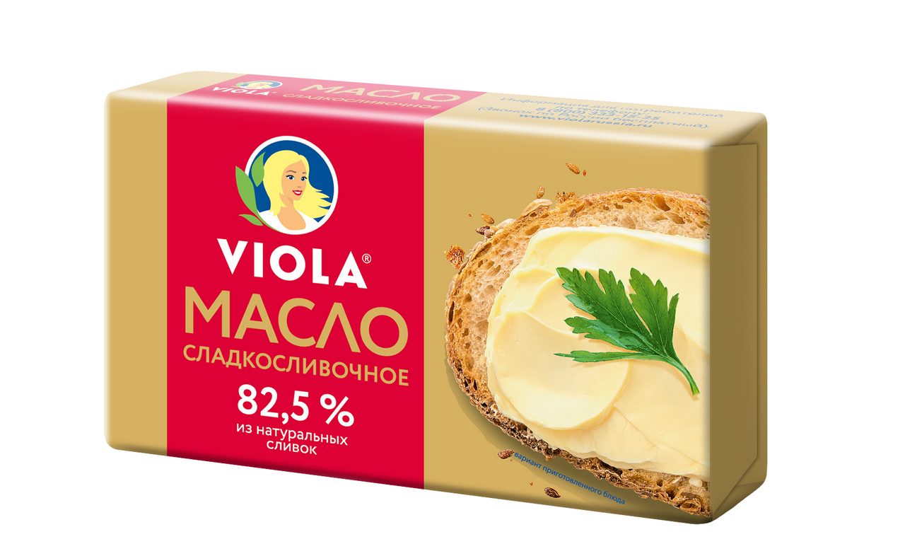Масло Viola сладко-сливочное 82.5%, 150г Масло Viola сладко-сливочное 82.5%, 150г