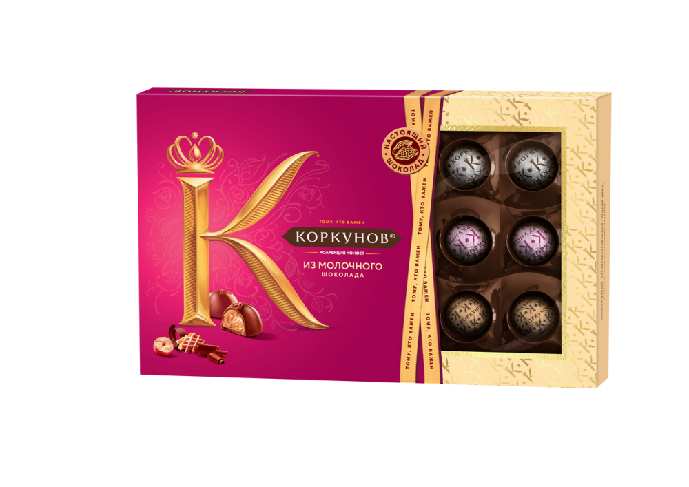 Конфеты A.Korkunov молочный шоколад ассорти, 165г Конфеты A.Korkunov молочный шоколад ассорти, 165г
