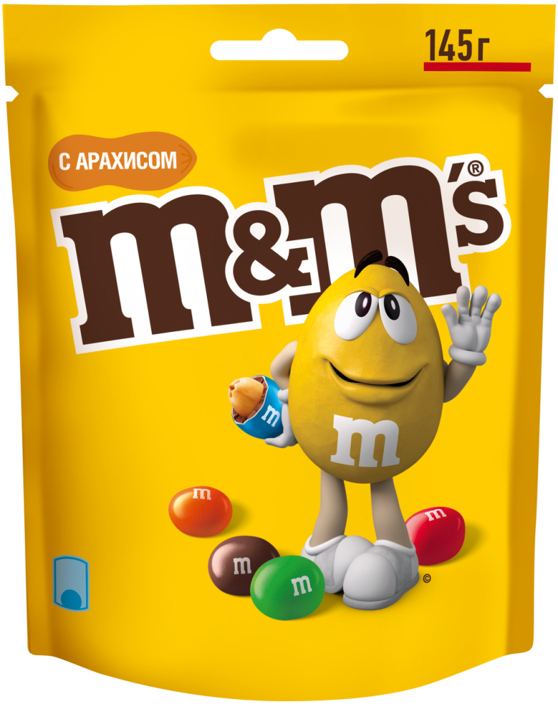 Драже M&M's с арахисом, 145г