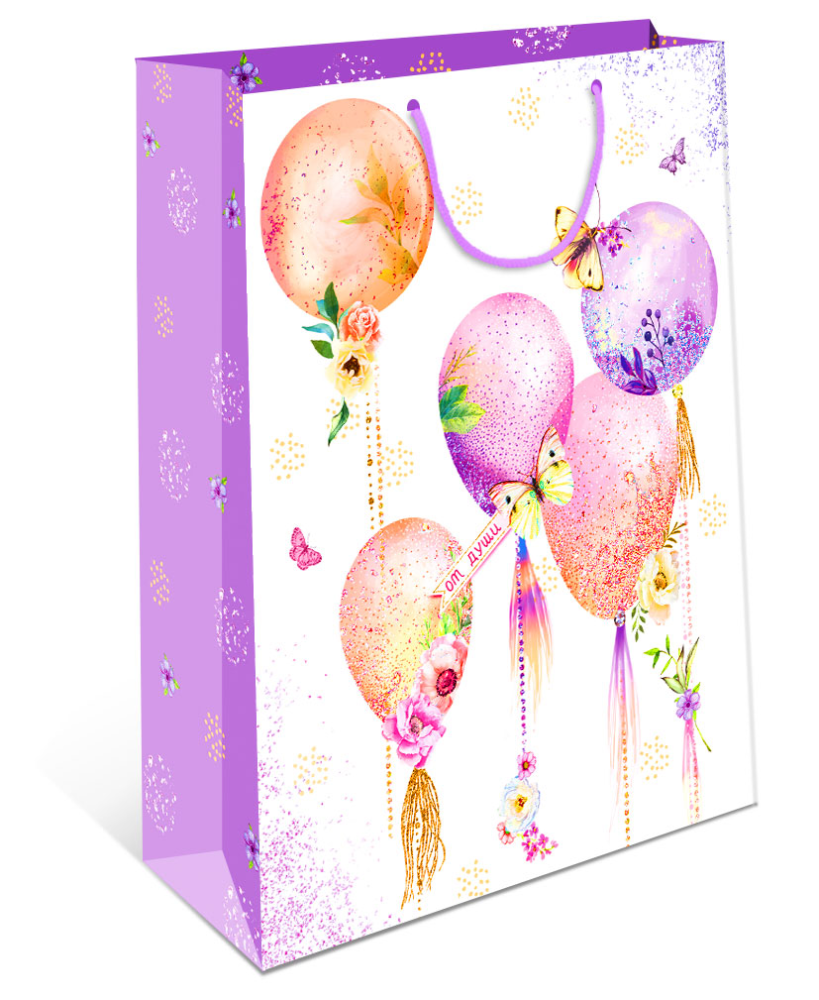 Пакет Лакарт Дизайн бумажный ламинированный 26,4 х 36 х 11,5 см