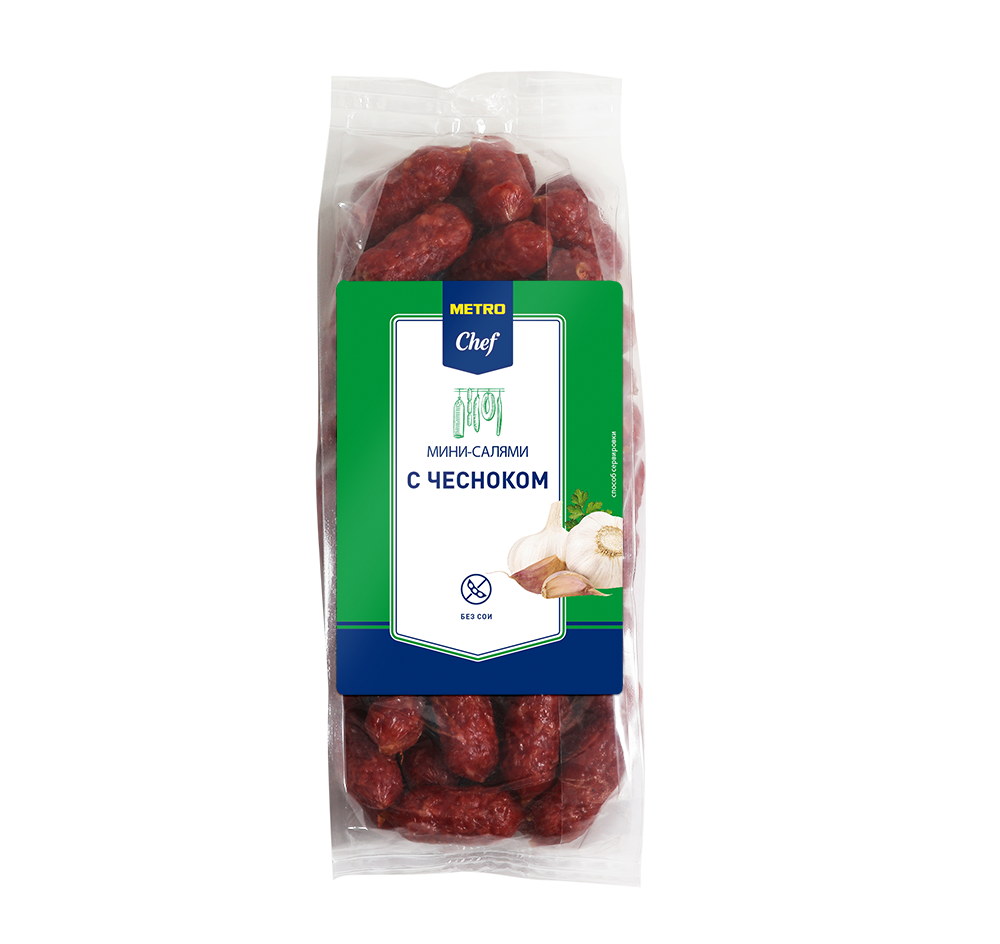 Салями мини METRO CHEF Чеснок, 500 г