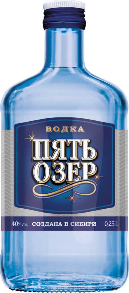 Водка Пять Озер 0.25л