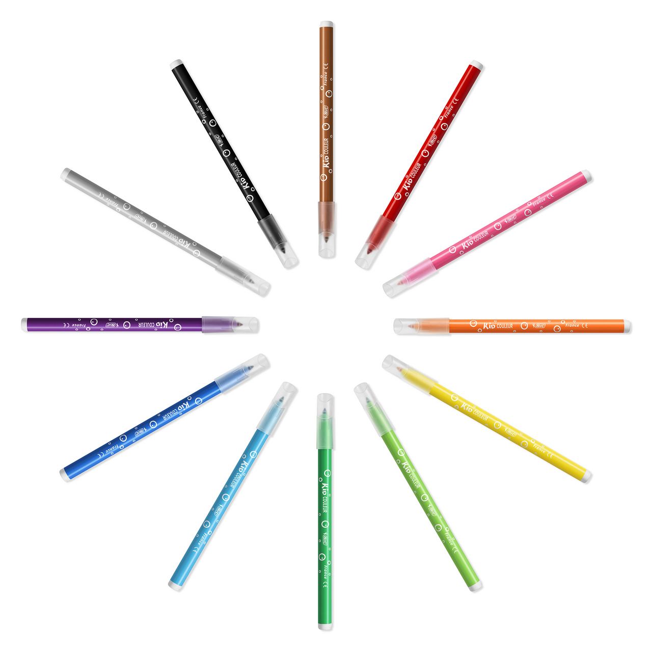 Фломастеры BIC Kids Kid Couleur, 12 цветов