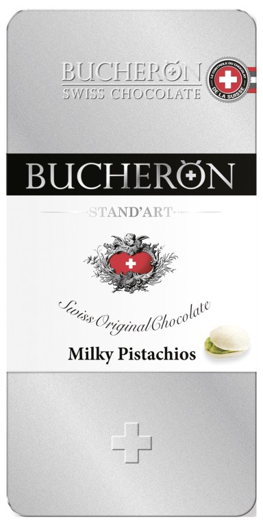 Шоколад молочный Bucheron с фисташками