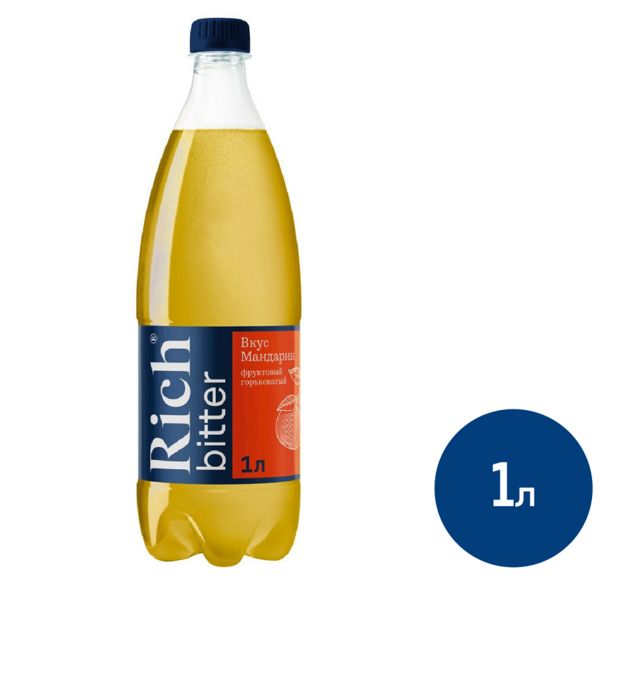 Напиток Rich bitter Мандарин газированный, 1л