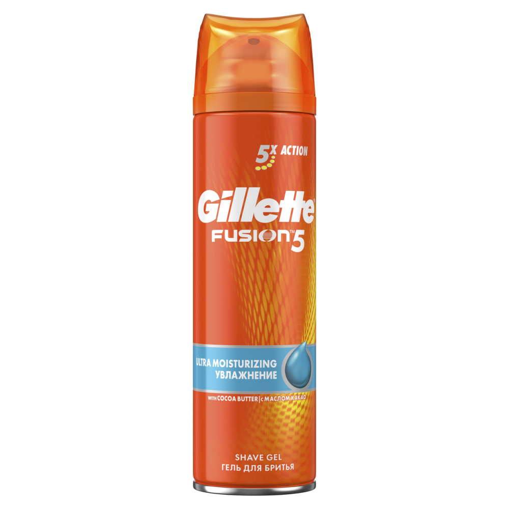 Гель для бритья Gillette Fusion Male Pre Shave Moisturizing увлажняющий, 200мл