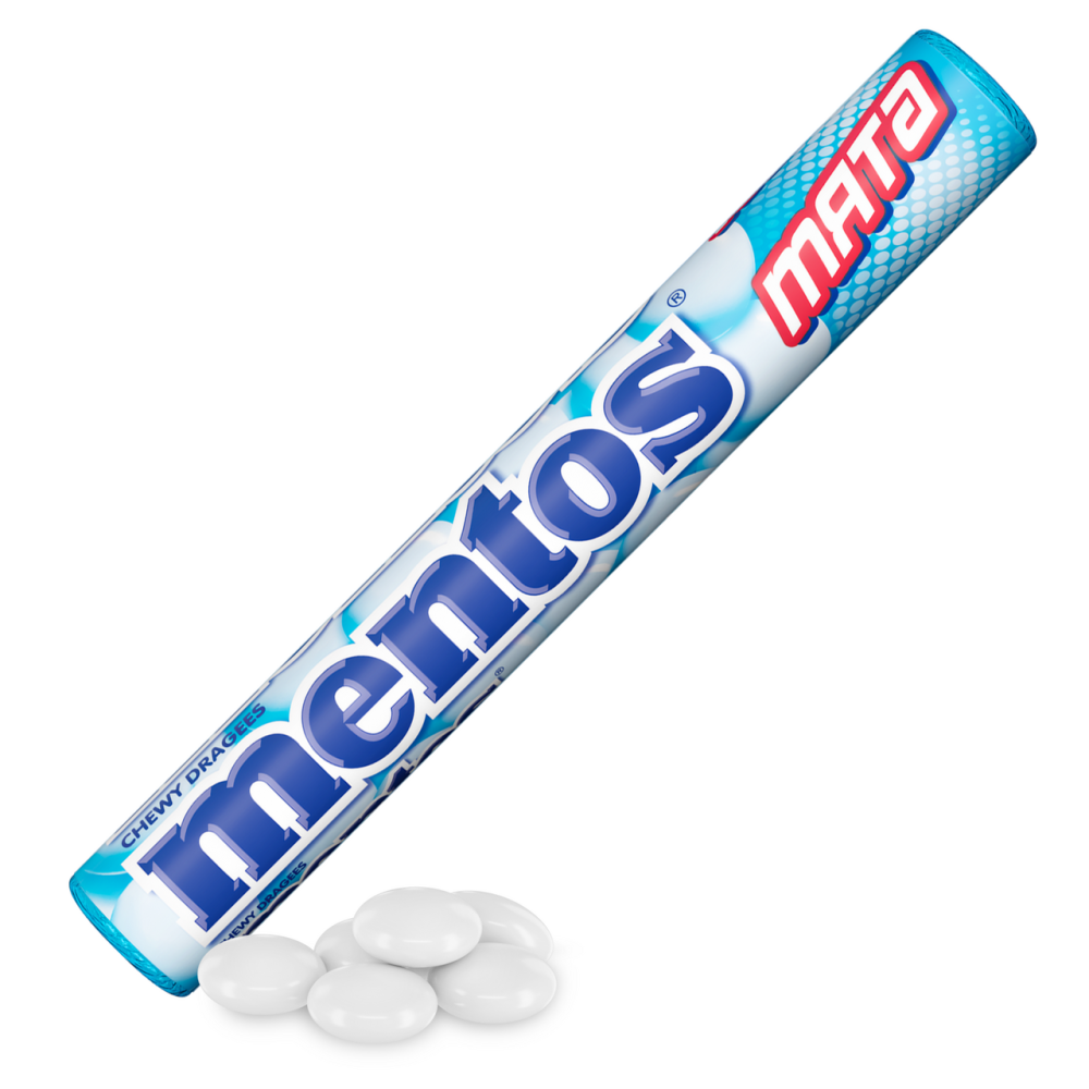 Драже жевательные Mentos Мята, 38г