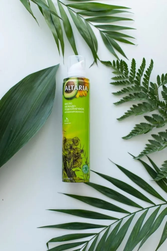 Масло Altaria авокадо-подсолнечное нерафинированное, 250мл