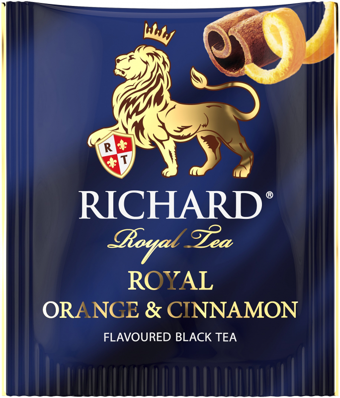 Чай Richard черный апельсин-корица (2г x 25шт), 50г