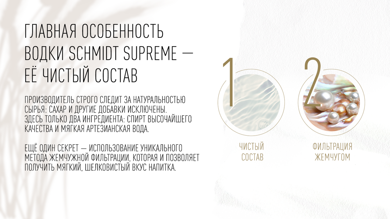 Водка Schmidt Supreme, 0.5л
