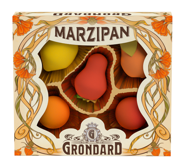 Конфеты Grondard Марципан миндальное лакомство ассорти 100г