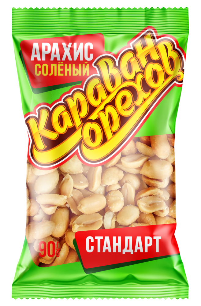 Арахис Караван орехов стандарт, 90г