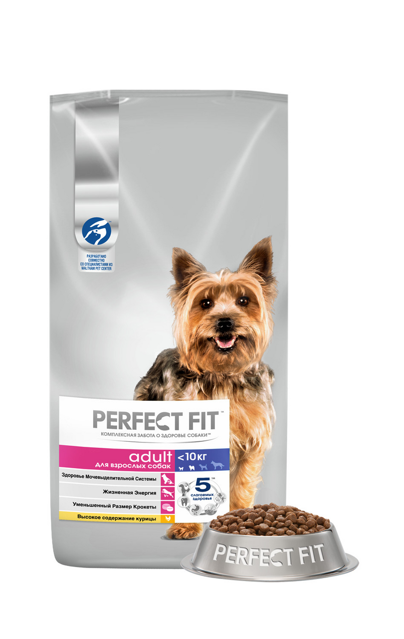 Корм сухой Perfect Fit с курицей для взрослых собак мелких и миниатюрных пород 6 кг