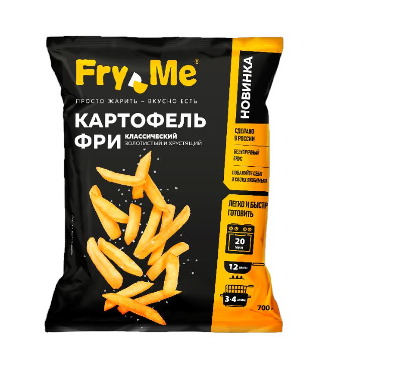 Картофель фри Fry Me Классический замороженный 9 x 9мм, 700г
