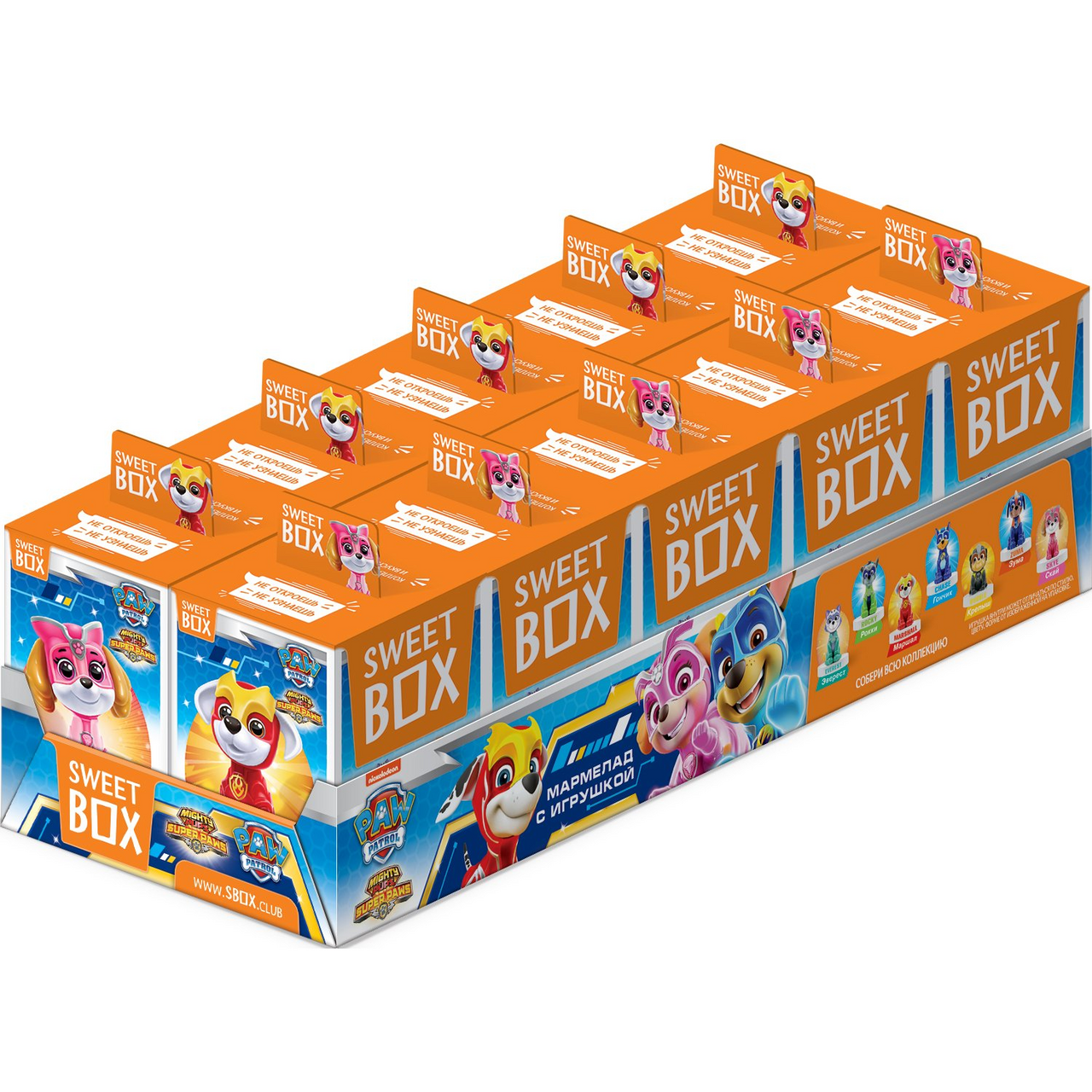 Мармелад Sweetbox с игрушкой щенячий патруль, 10г