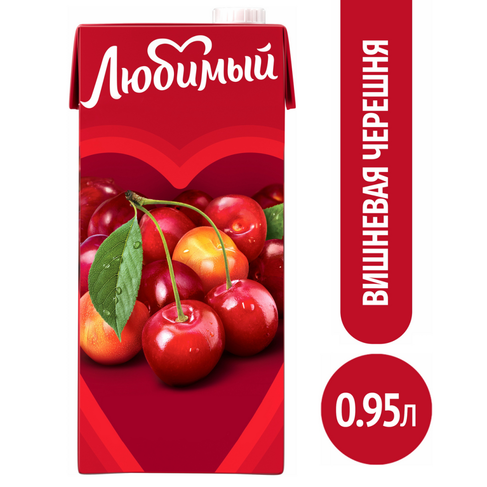 Напиток сокосодержащий Любимый Вишневая черешня 0.95 л