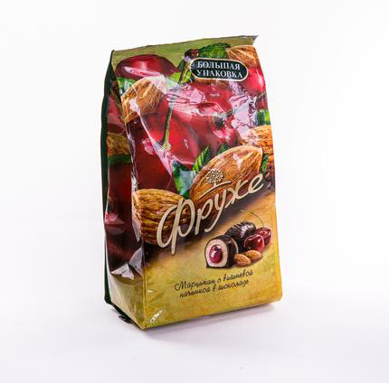 Конфеты Фруже глазированные Вишня фружеле в шоколаде 380г