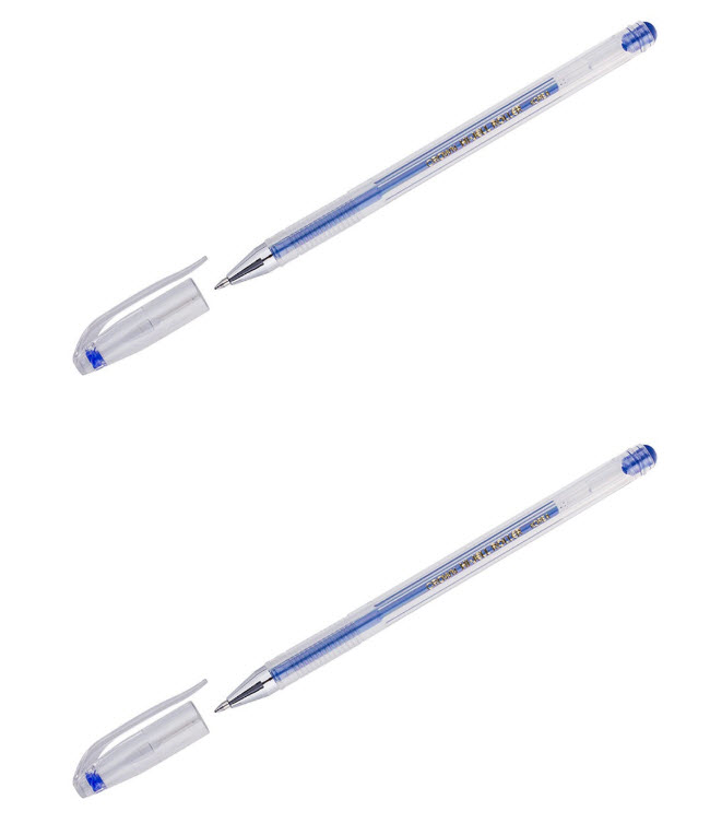 Ручка гелевая Crown Eras Jell 0,5 мм синяя 2 шт