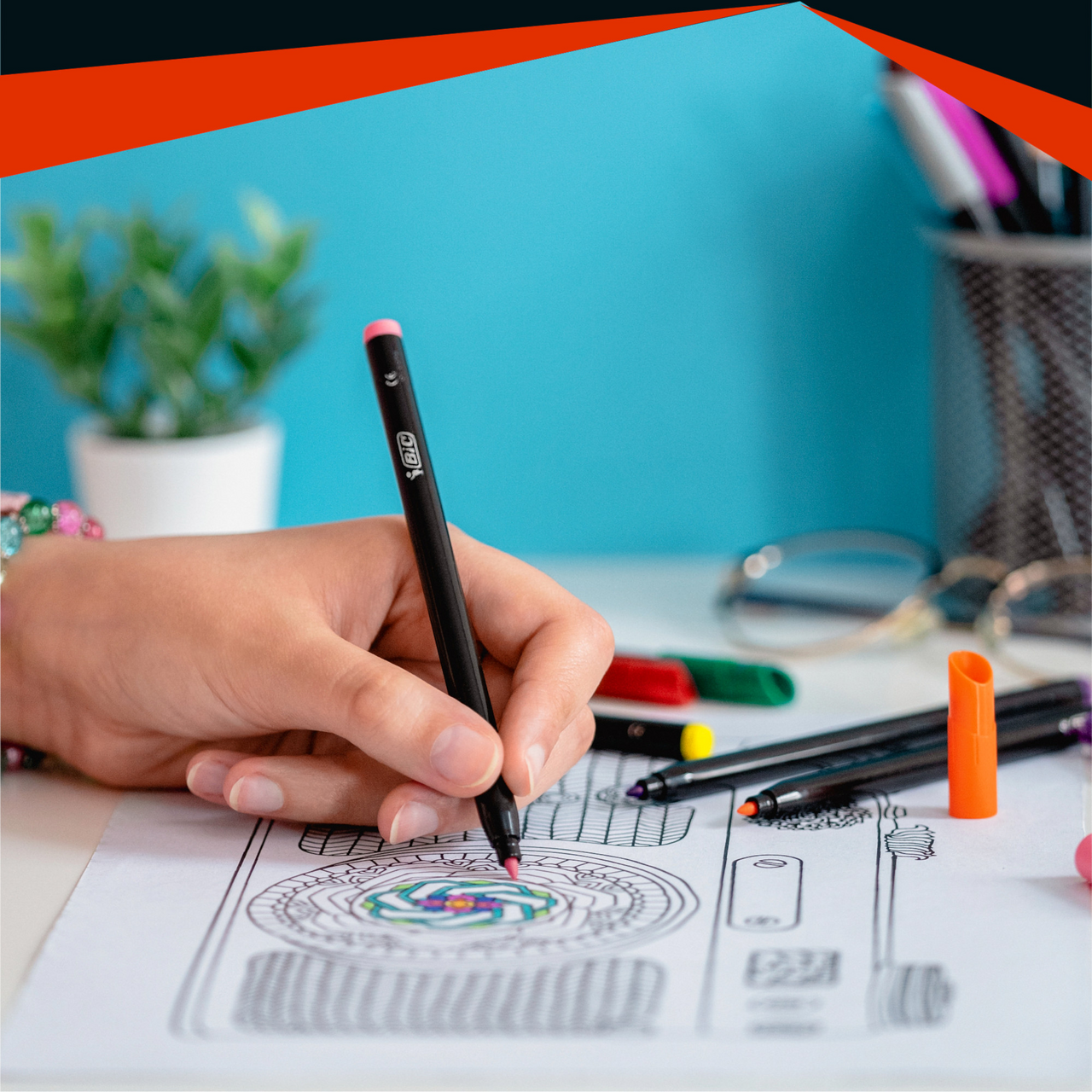 Фломастеры BIC Intensity цветные, 12шт