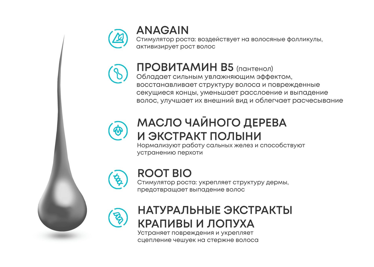 Шампунь Alerana для жирных-комбинированных волос, 250мл