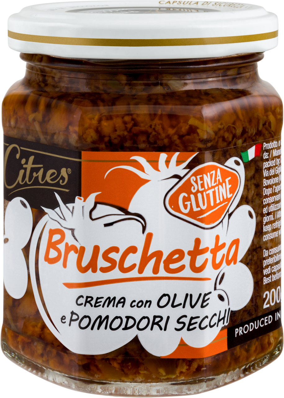 Крем Citres с оливками и вялеными томатами Брускетта, 200г