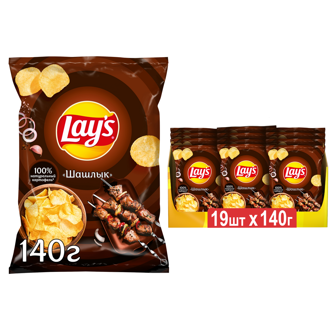 Чипсы Lay's шашлык, 140г
