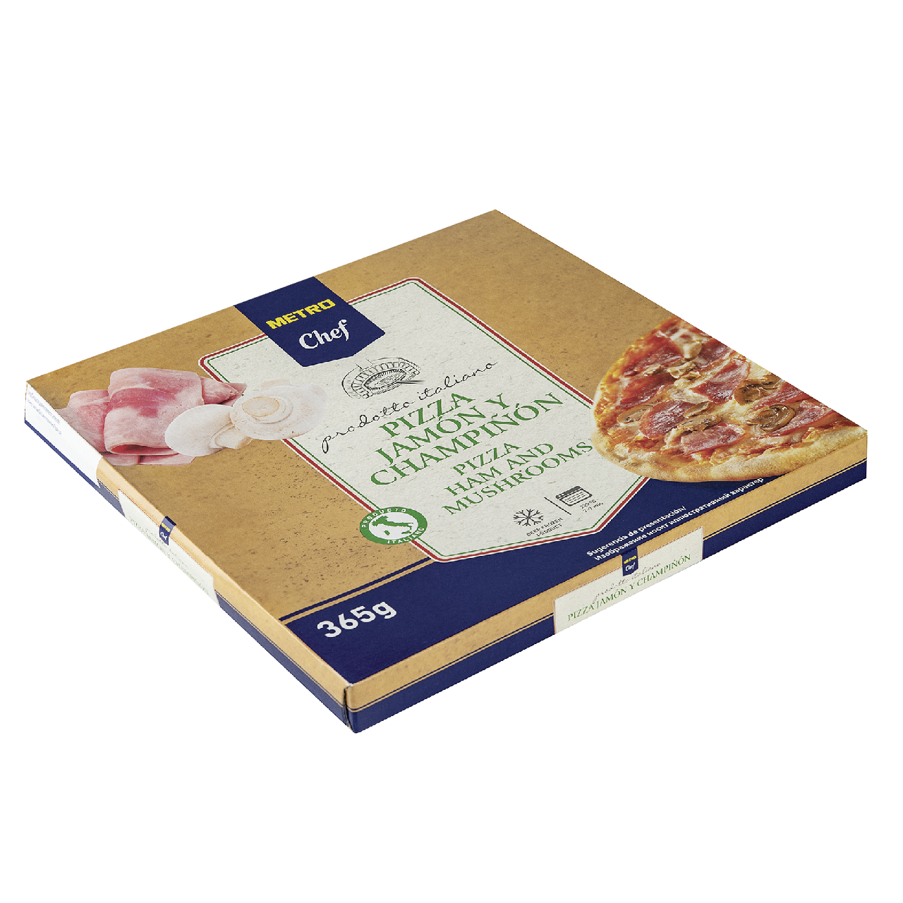 METRO Chef Пицца Ветчина и грибы замороженная 27см, 365г