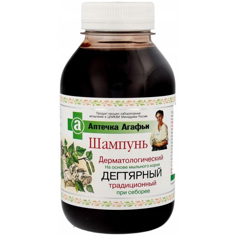 Шампунь для волос Аптечка Агафьи Дегтярный традиционный 0,3л