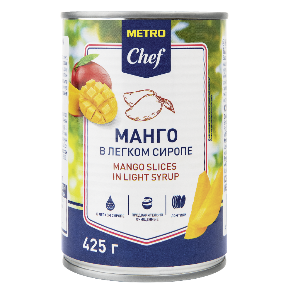 METRO Chef Манго ломтики в сиропе, 425мл